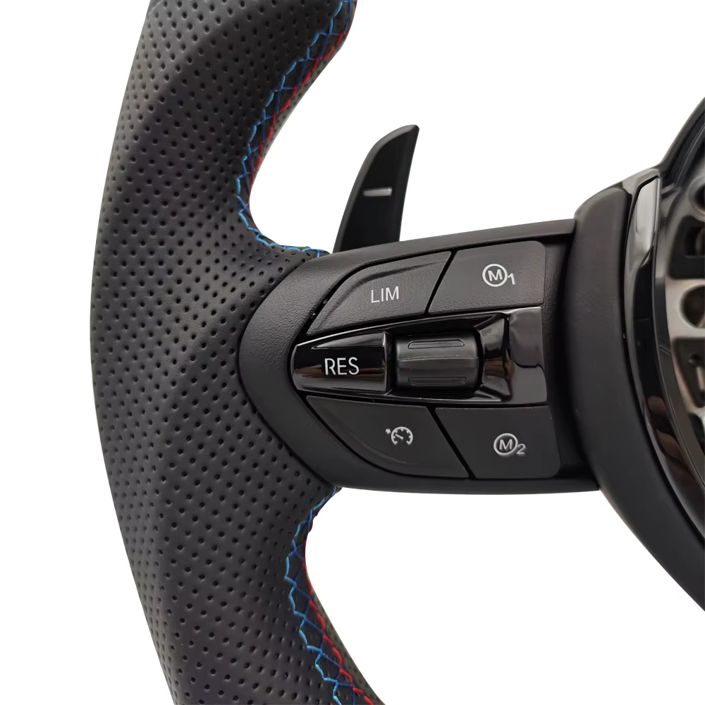 M-colour stitching detail
